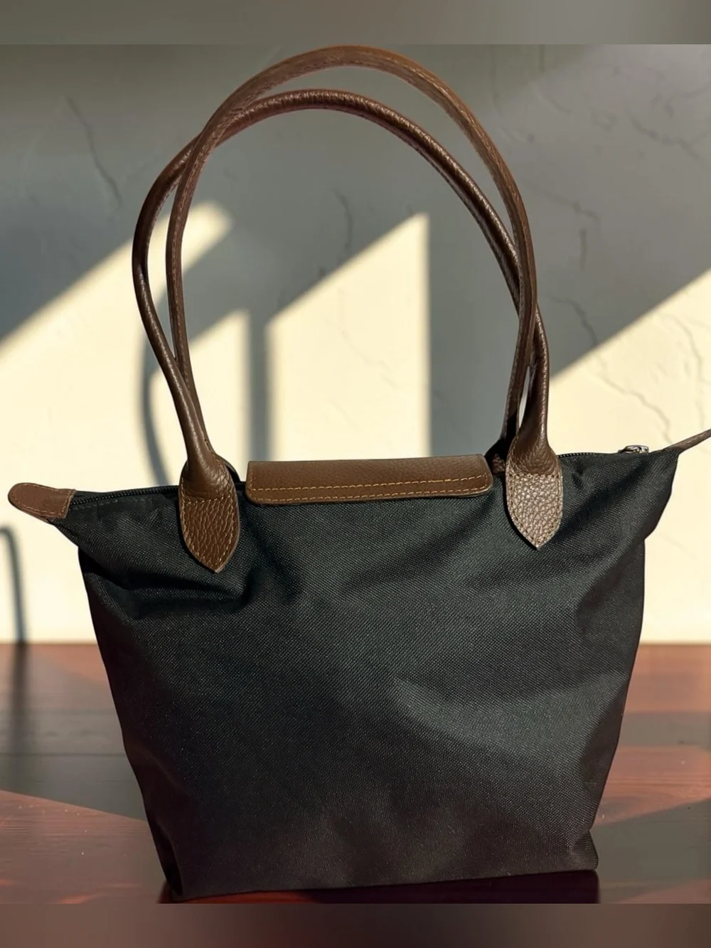 Brown and Black Tote Bag - Classic Women's Shoulder Bag